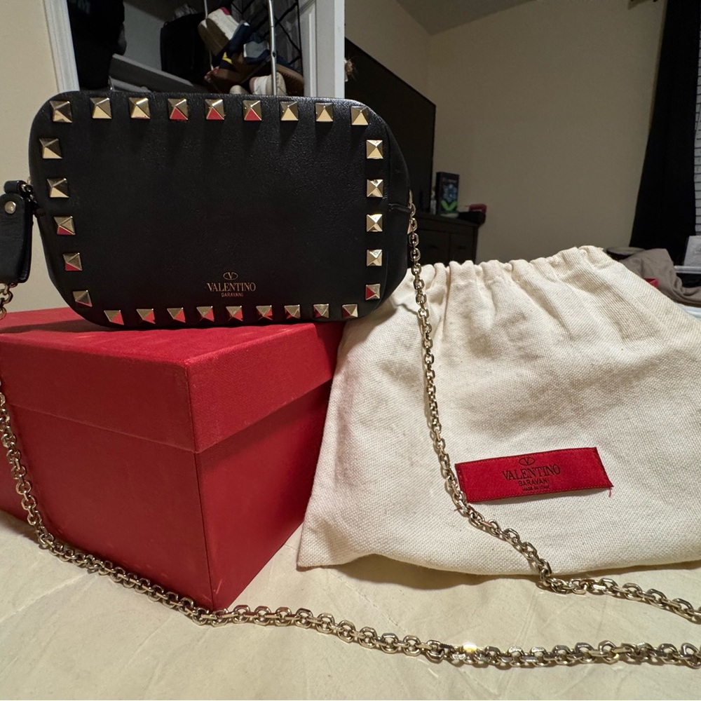 Valentino Garavani Rock Studded black Women's Bag